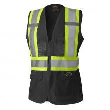 Pioneer V1021870-L - Women's Safety Vest Tricot Poly Interlock