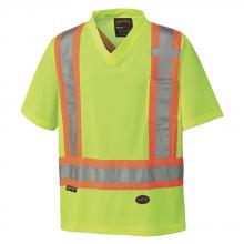 Pioneer V1050660-M - Hi-Vis Micro Mesh Safety T-Shirts