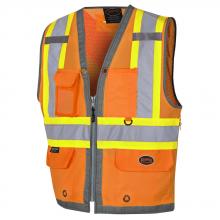 Pioneer V1010250-L - Mesh Back Zip-Front Surveyor’s Safety Vests