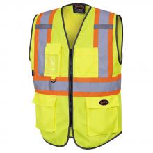 Pioneer V1023860-2XL - Zip Front Safety Vests - Multi Pockets