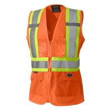 Pioneer V1021850-XL - Women's Safety Vest Tricot Poly Interlock