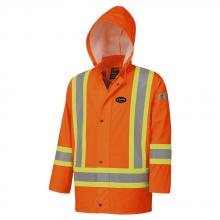 Pioneer V3520150-5XL - FR Waterproof Hi-Vis Safety Jackets - Detachable Hood