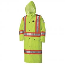 Pioneer V3520360-2XL - FR Waterproof Hi-Vis Safety Long Coats