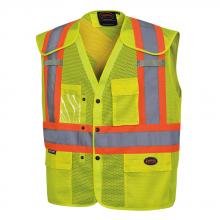 Pioneer V102196A-4/5XL - Hi-Vis Drop Shoulder Polyester Mesh Safety Vests