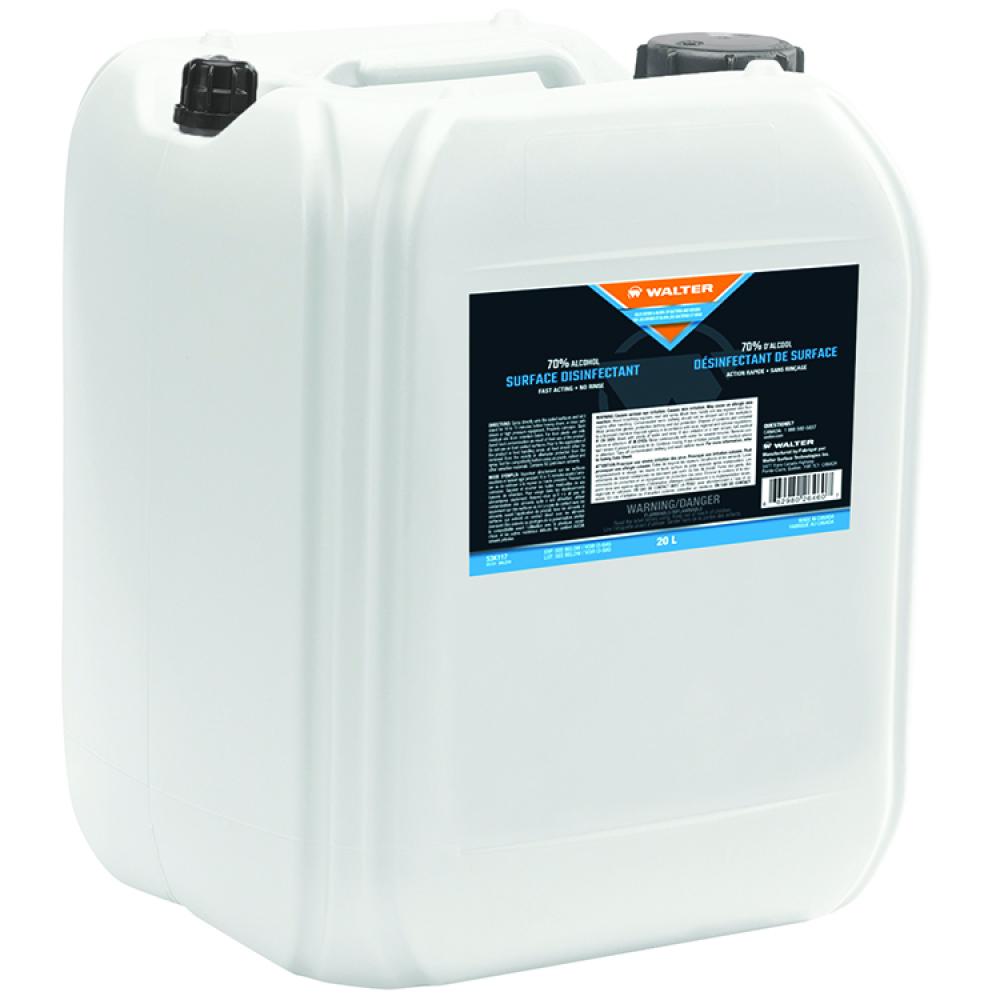 LIQUID SURFACE CLEANER 70% ALCOHOL 20L  / 5.2 GAL<span class=' ItemWarning' style='display:block;'>Item is usually in stock, but we&#39;ll be in touch if there&#39;s a problem<br /></span>