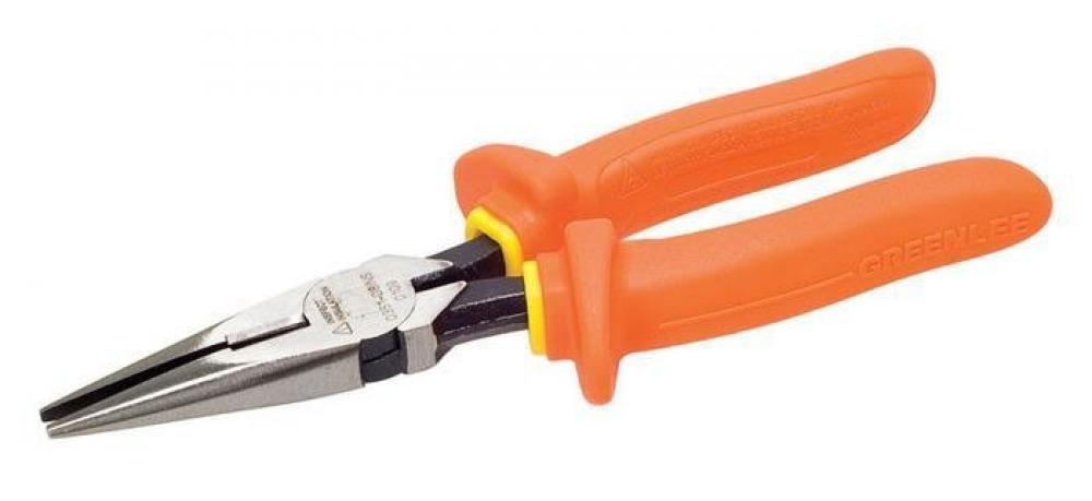 Pliers, Long Nose, 8&#34;, Insulated, Molded Handles<span class=' ItemWarning' style='display:block;'>Item is usually in stock, but we&#39;ll be in touch if there&#39;s a problem<br /></span>