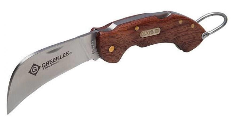 Hawkbill Pocket Knife, Wood Handle<span class=' ItemWarning' style='display:block;'>Item is usually in stock, but we&#39;ll be in touch if there&#39;s a problem<br /></span>