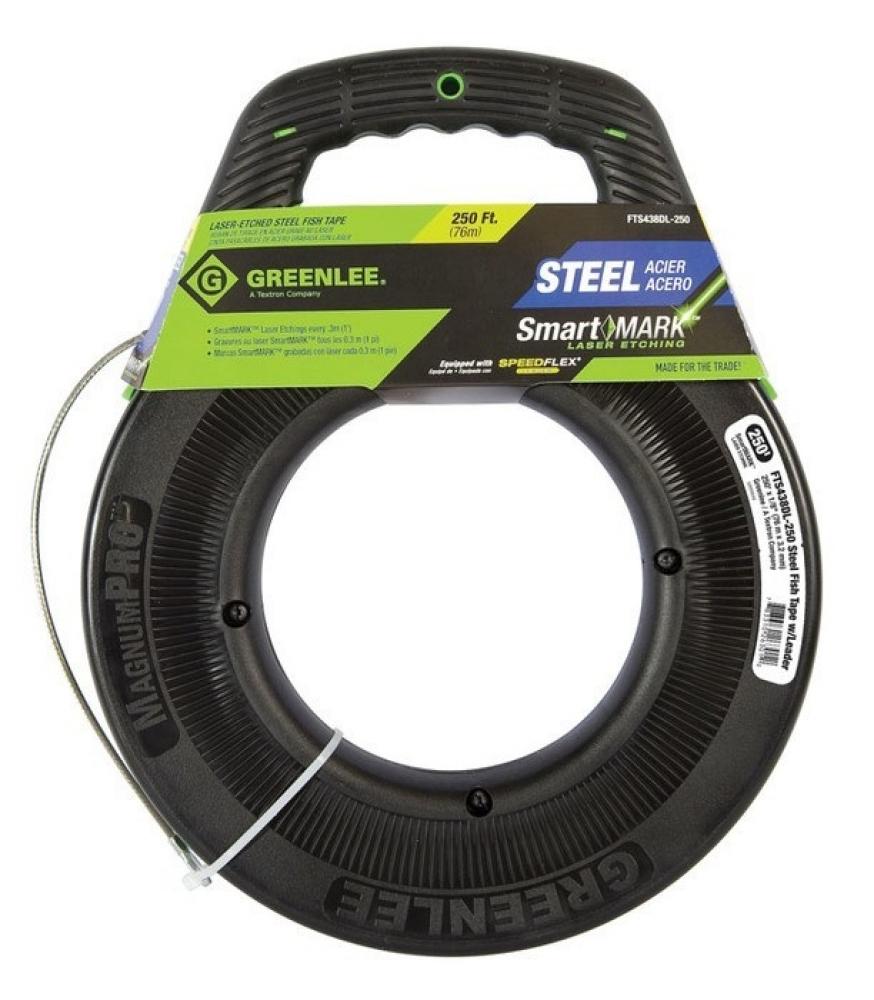 Fishtape, Steel-250&#39; w/Leader<span class=' ItemWarning' style='display:block;'>Item is usually in stock, but we&#39;ll be in touch if there&#39;s a problem<br /></span>