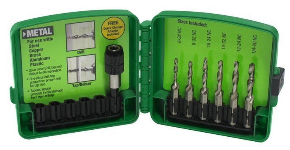 Metric, M3-M10 6-Piece Drill/Tap Set<span class=' ItemWarning' style='display:block;'>Item is usually in stock, but we&#39;ll be in touch if there&#39;s a problem<br /></span>