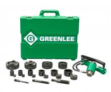 Greenlee 7310 - 11-Ton Hydraulic Knockout Kit w/ Hand Pump & Standard Round 1/2" - 4"