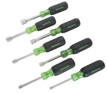 Greenlee 0253-01C - 7-Piece Nut Driver Set (3" Shank): Sizes 3/16", 1/4", 5/16", 11/32", 3/8", 7